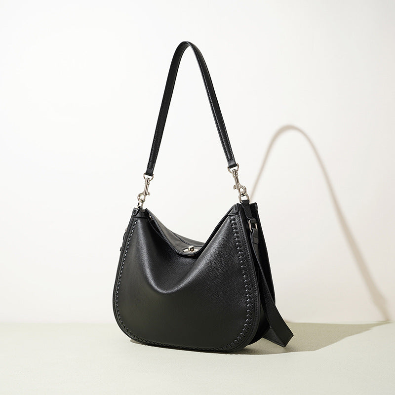 Vintage Large Top-Handle Shoulder Bag