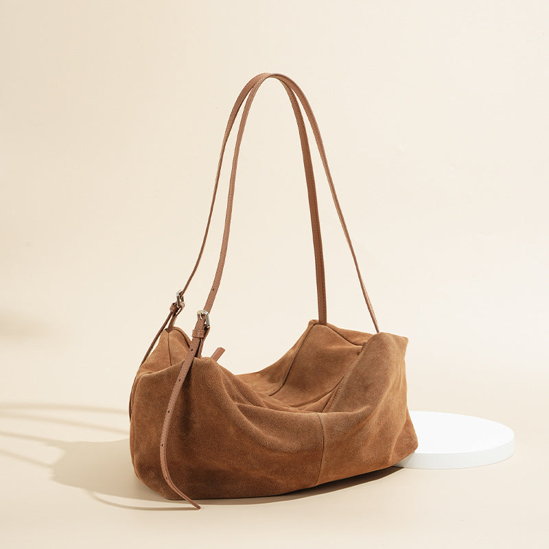 Large Suede Cowhide Pillow Tote