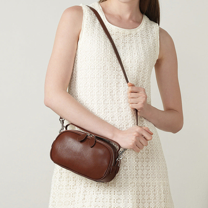 Large Top-Grain Leather Phone Bag