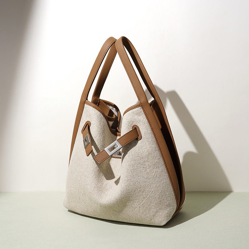 Large Basket Bucket Bag