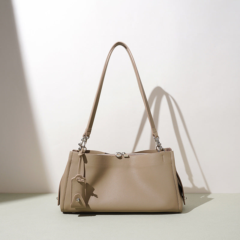 Leather Boston Shoulder Bag