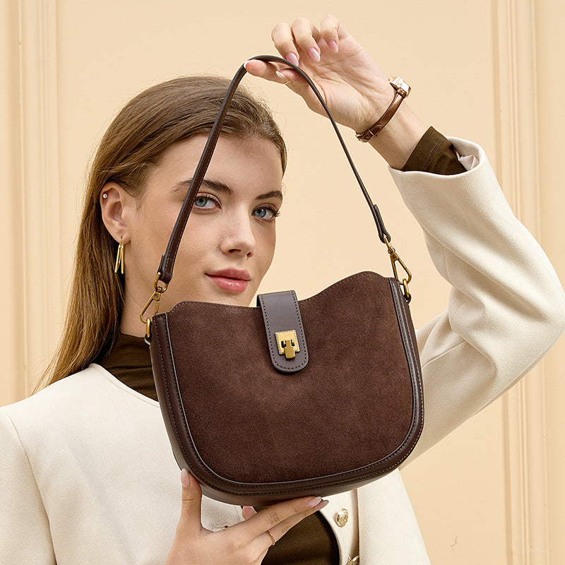 Leather Saddle Crossbody