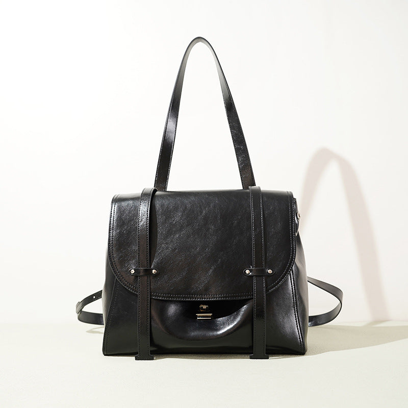 Lightweight Large Leather Travel Backpack