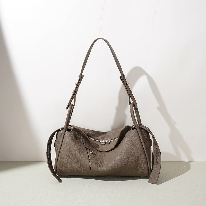 Large Pebbled Leather Hobo