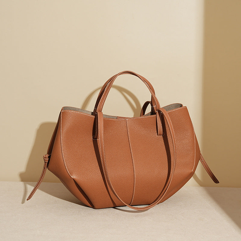 Full-Grain Leather Office Tote