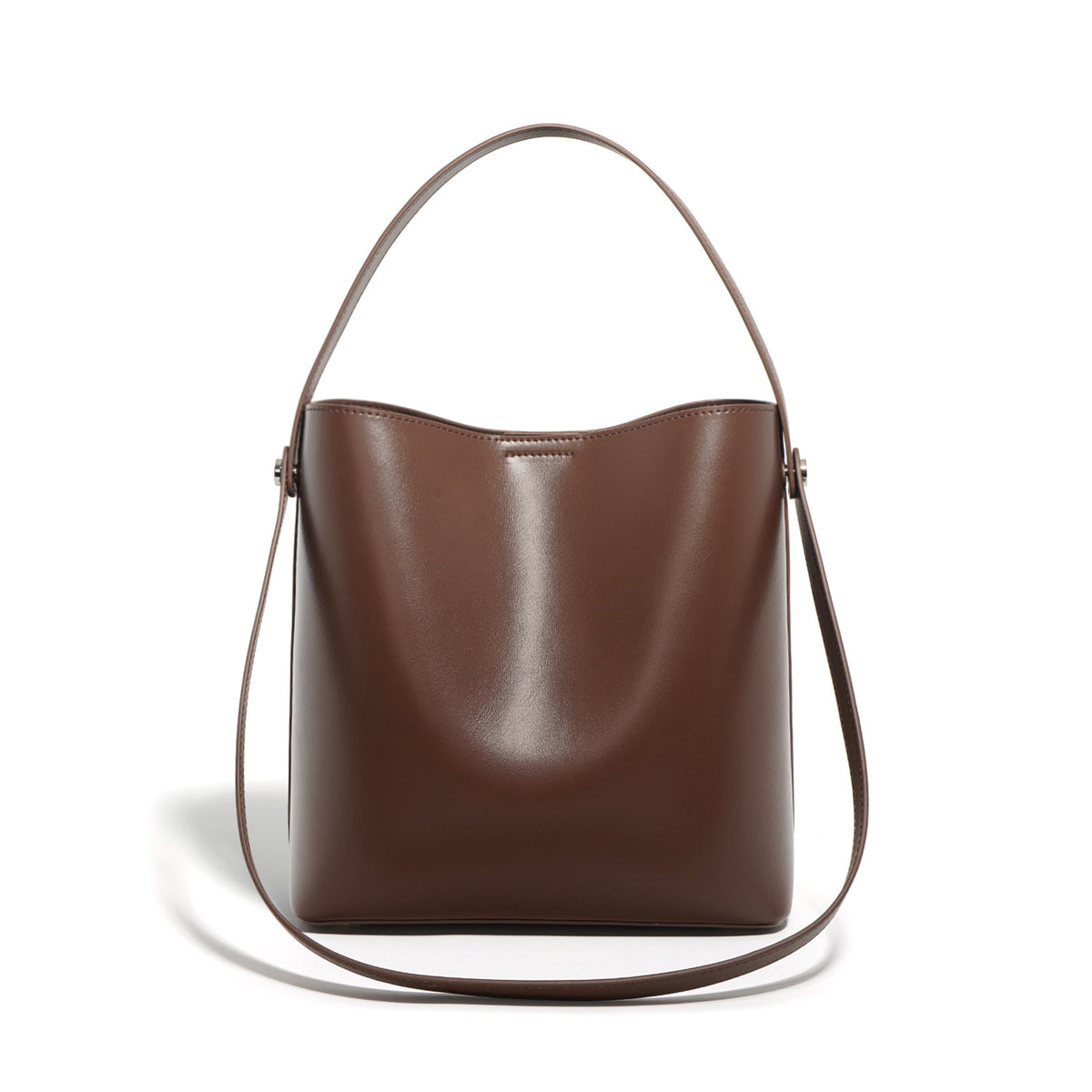 Cowhide Large Commuter Bucket
