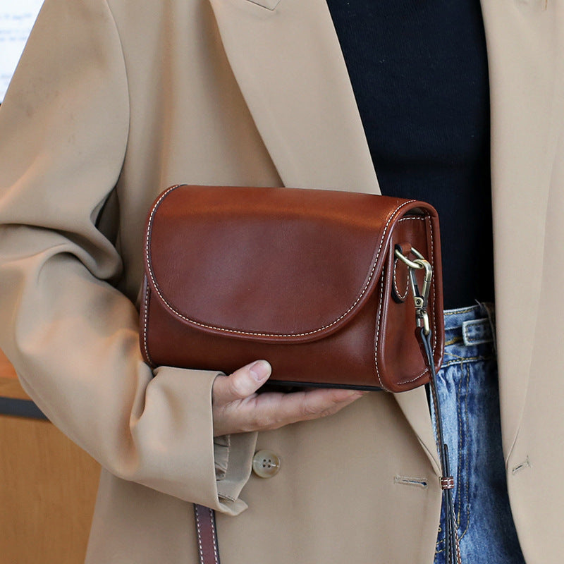 Vegetable-Tanned Leather Crossbody