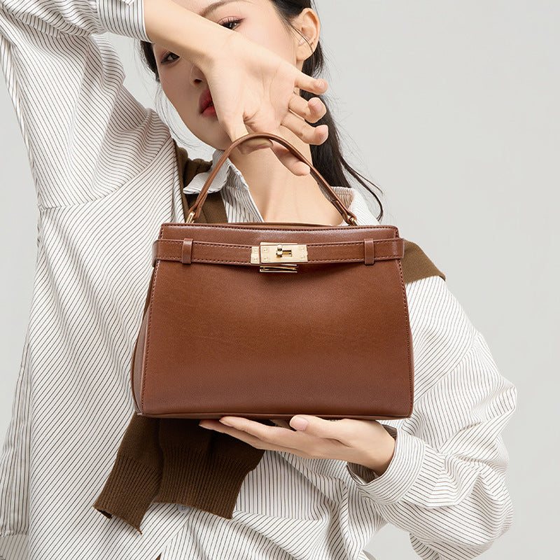 Vegetable-Tanned Leather Crystal Crossbody