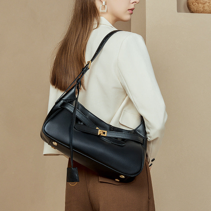Large Cowhide Shoulder Tote