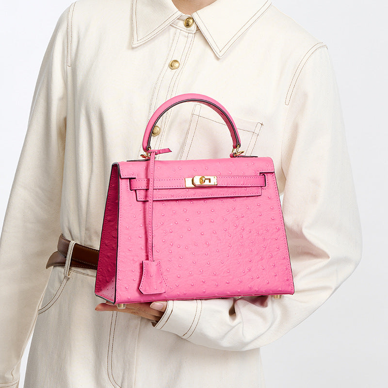 Top-Grain Leather Carryall Crossbody
