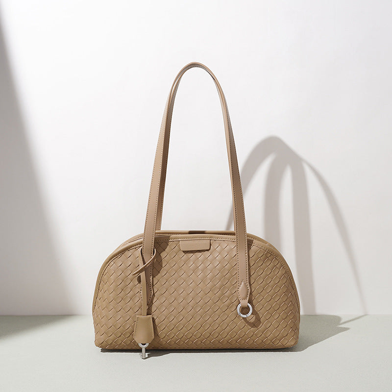 Handwoven Boston Shoulder Bag