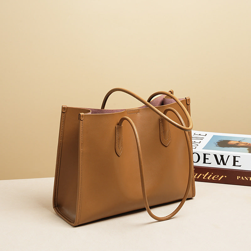 Leather Large-Capacity Work Tote