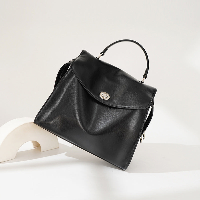 Large Leather Travel Backpack