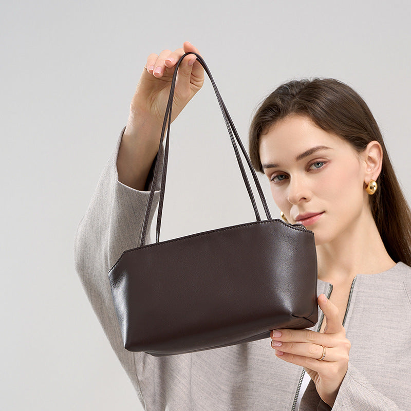 Top-Grain Sheepskin Shoulder Tote