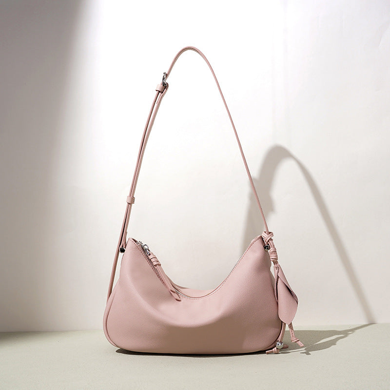 Top-Grain Leather Underarm Bag