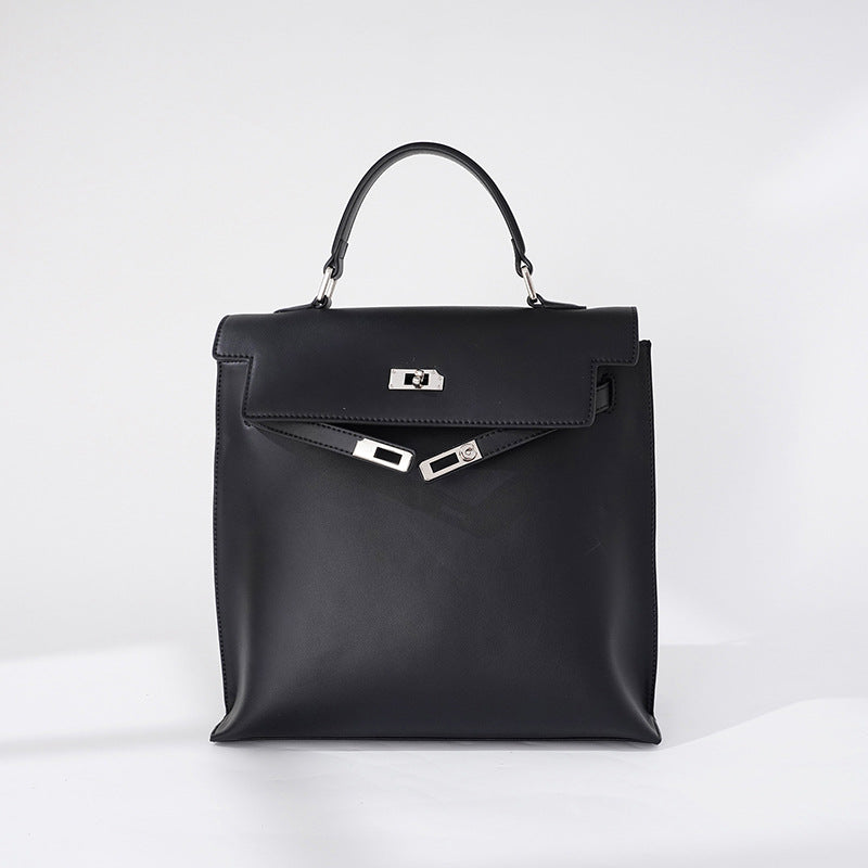 Large Leather Convertible Backpack