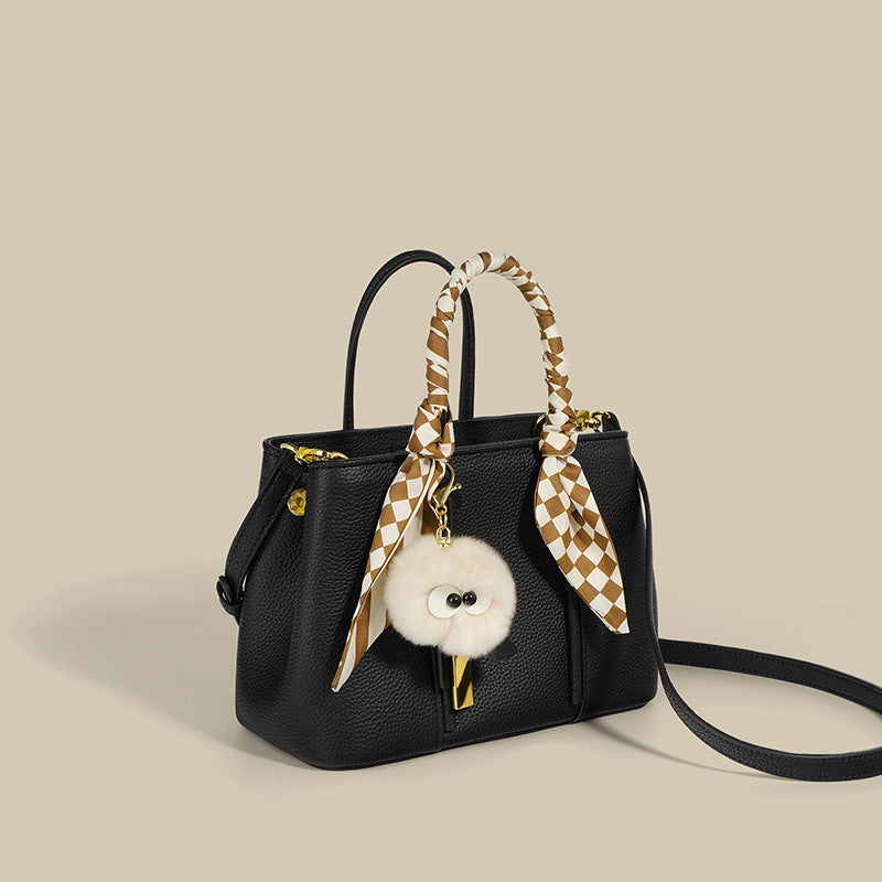 Full-Grain Leather Convertible Tote
