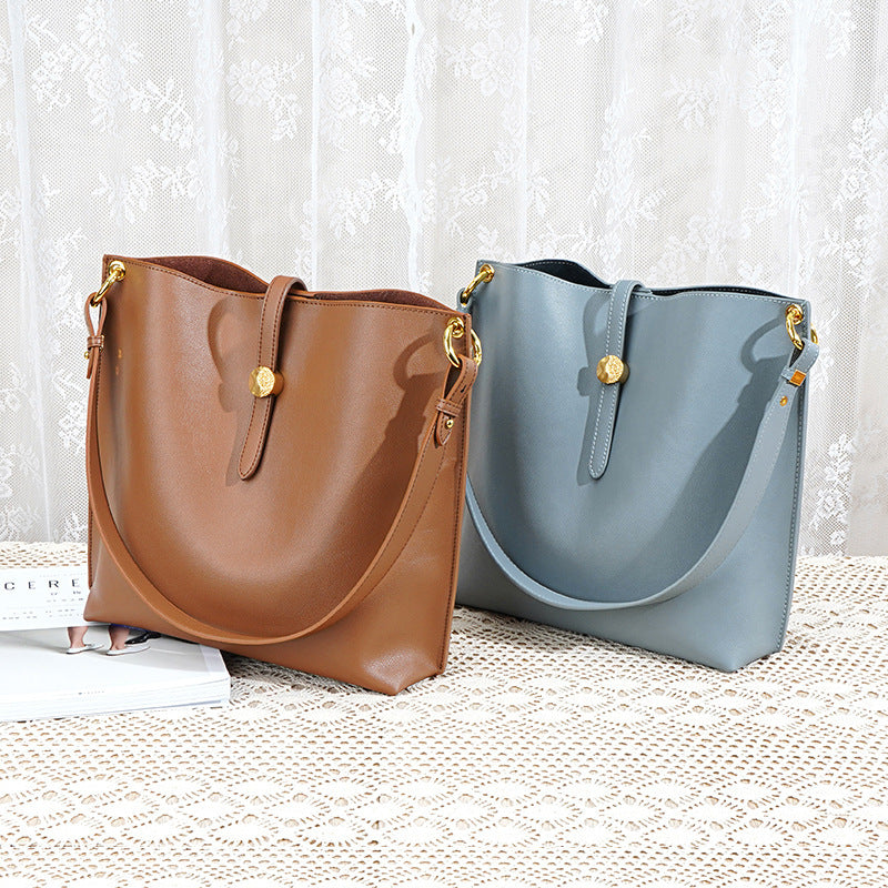 Leather Large-Capacity Tote