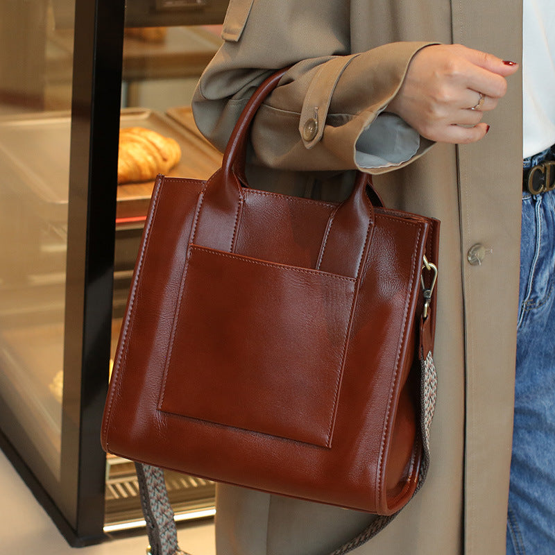 Large Top-Grain Cowhide Crossbody