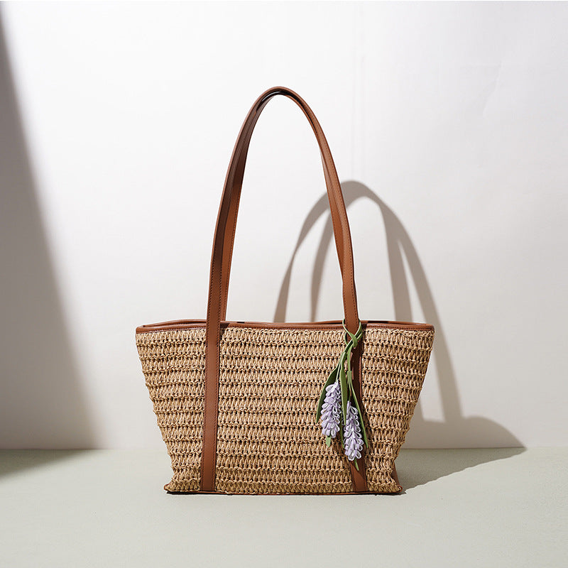 Woven Straw Beach Tote