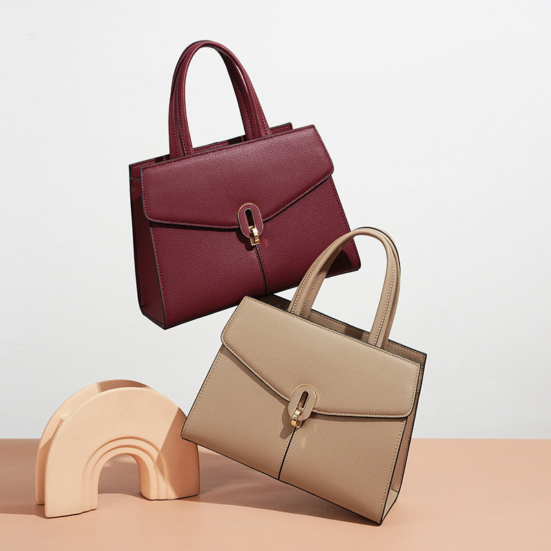 Red Cowhide Occasion Handbag
