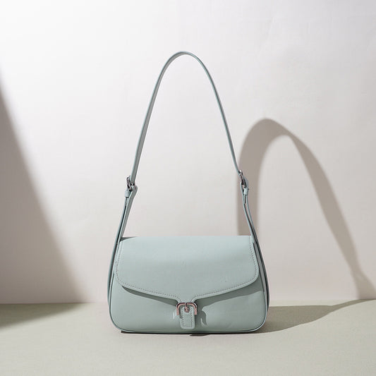 Leather Square Shoulder Bag