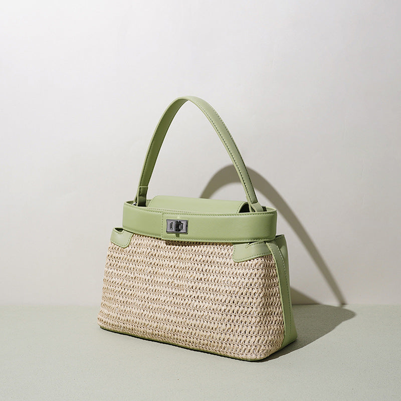 Woven Leather Vacation Crossbody