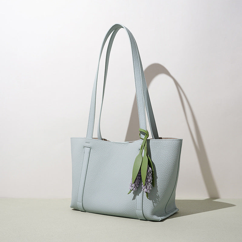 Large Top-Grain Leather Everyday Tote