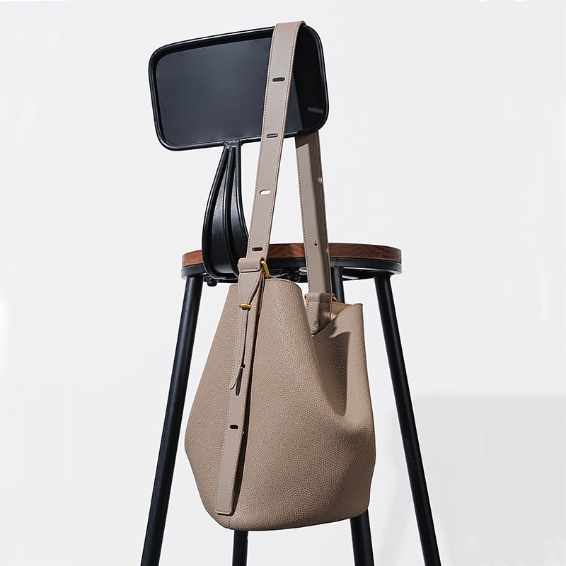 Large Cowhide Bucket Bag