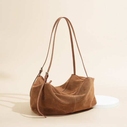Large Suede Cowhide Pillow Tote