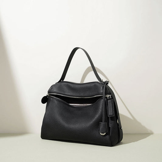 Large Top-Grain Leather Crossbody