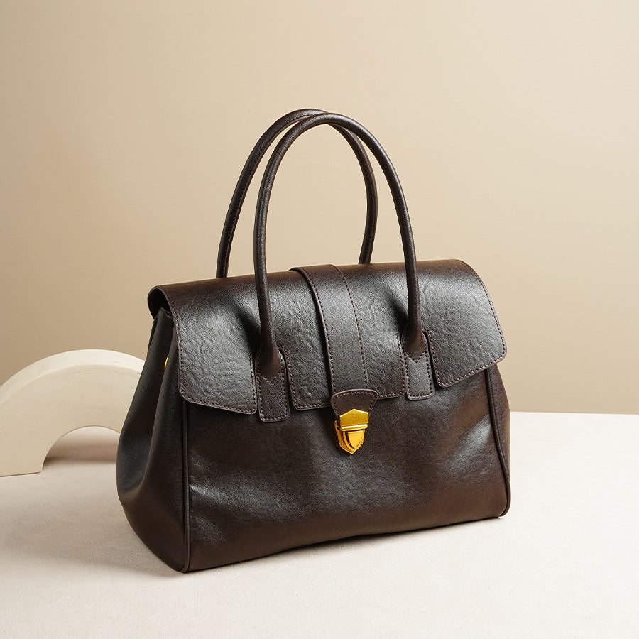 Vegetable-Tanned Leather Briefcase