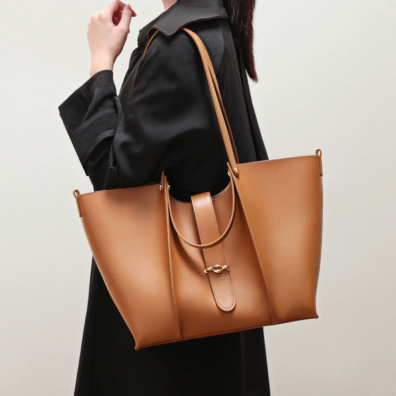 Classic Large Leather Work Tote