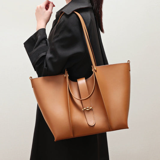 Classic Large Leather Work Tote
