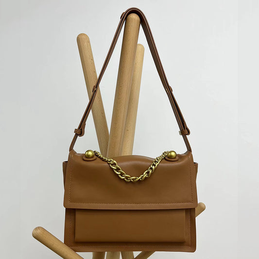 Cowhide Large Chain Hobo