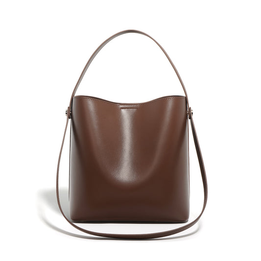 Cowhide Large Commuter Bucket