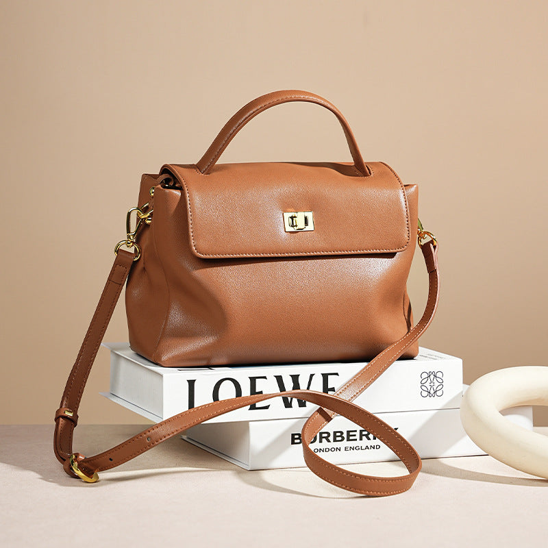 Soft Cowhide Leather Crossbody