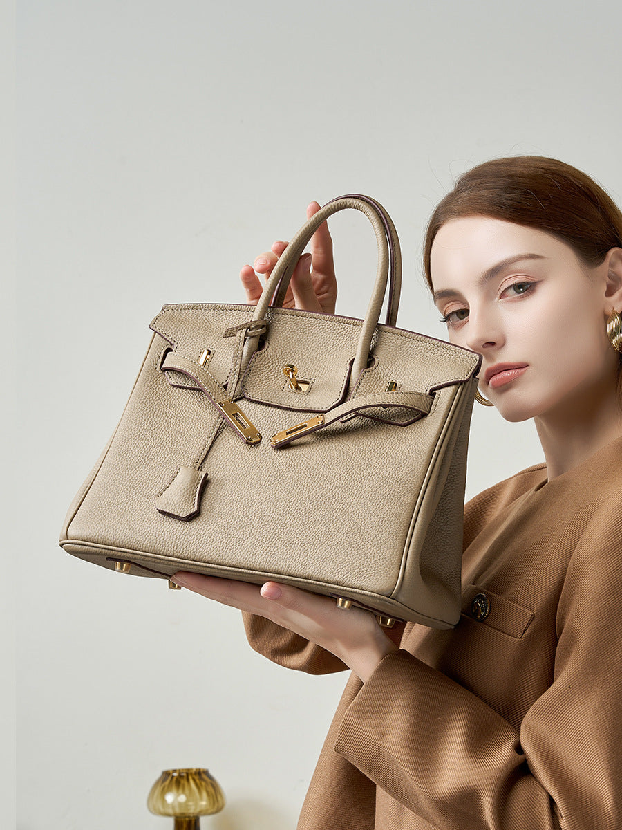 Togo leather top-handle bag