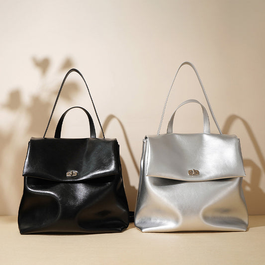 Mini Leather Casual Backpack