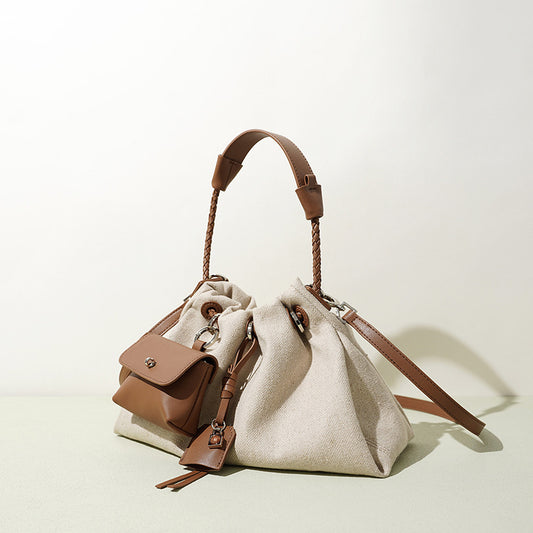 Drawstring Cloud Hobo Bag