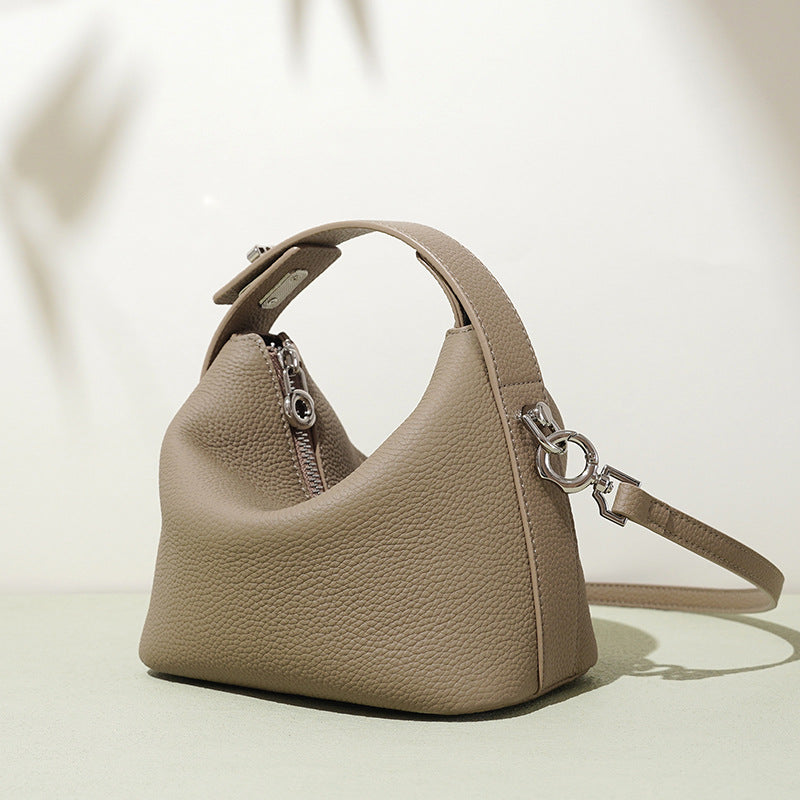 Leather Underarm Lipstick Bag