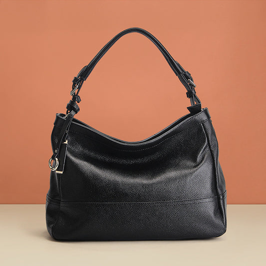 Full-Grain Leather Large Underarm Bag