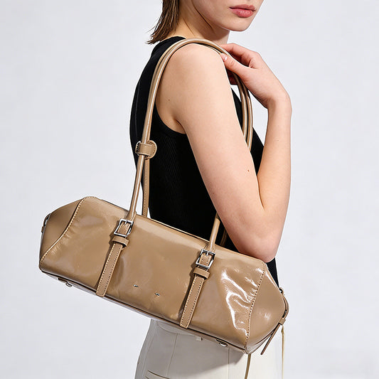Cowhide Underarm Shoulder Bag