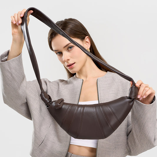 Lambskin Croissant Crossbody