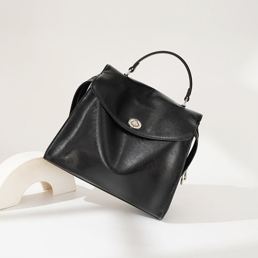 Large Leather Travel Backpack