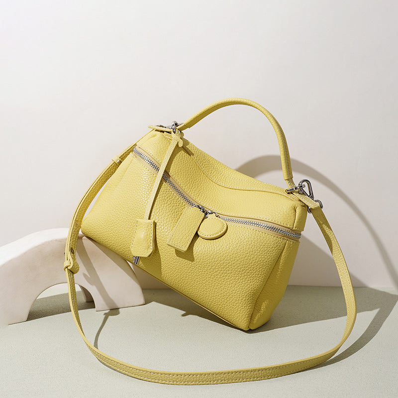 Candy-Color Leather Mini Crossbody