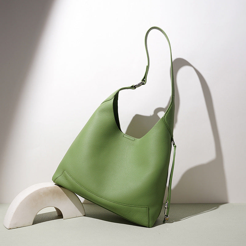 Cowhide Slouchy Bucket Tote
