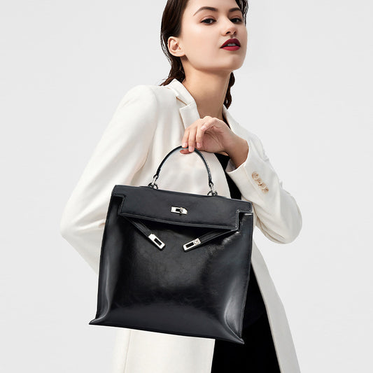Large Leather Campus Backpack