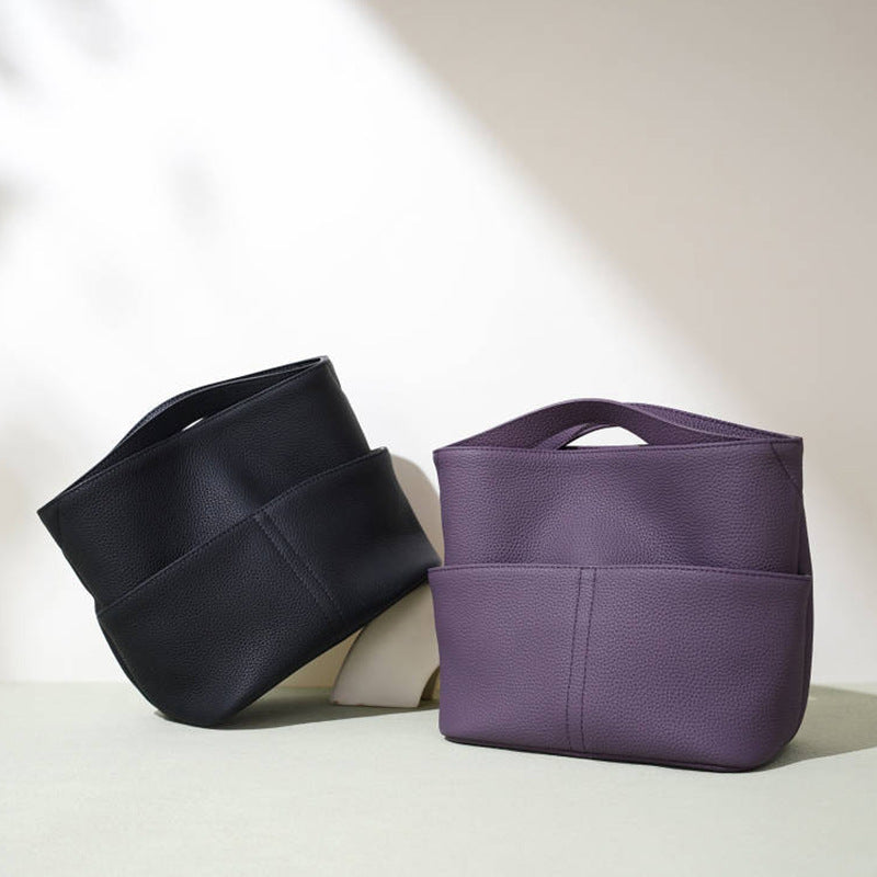 Cowhide Mini Top-Handle Crossbody