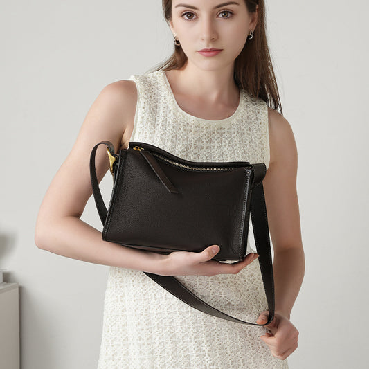 Relaxed Top-Grain Leather Pillow Crossbody